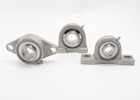 Heavy Load 2 Holes Sealed Pillow Block Bearings 440c All Stainless Steel SUCP310