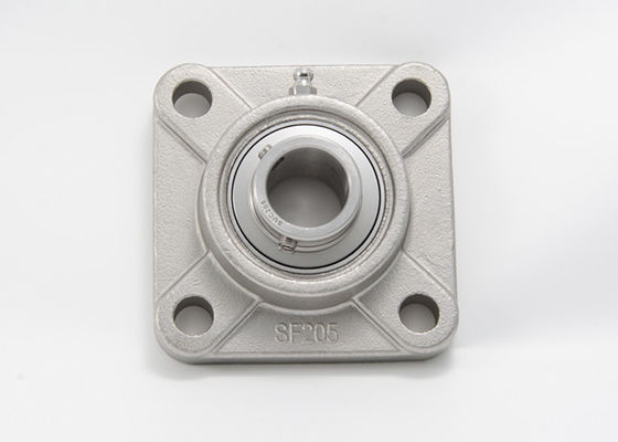 Grub Screws Metric Pillow Block Bearings Flange Mounted Stainless Steel 4 Bolt SUCF308