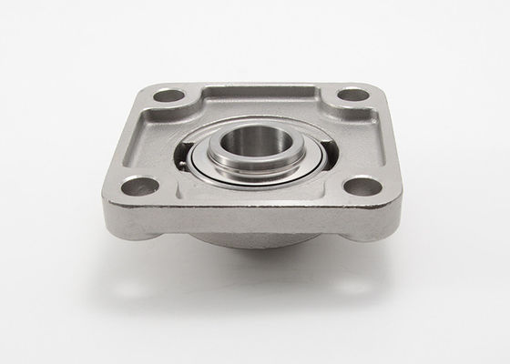 Grub Screws Metric Pillow Block Bearings Flange Mounted Stainless Steel 4 Bolt SUCF308