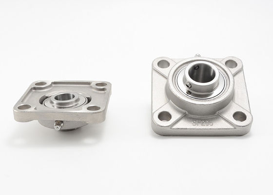 Flange Mounted Stainless Steel Pillow Block Relubricatable 4 Holes Bearing Housing SUCFX05