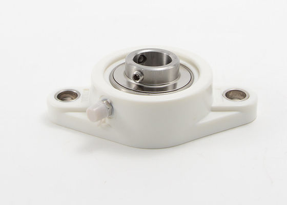 Flange Plastic Pillow Block Housings With Stainless Steel Insert Bearing 2 Bolt SSBLFPL 201